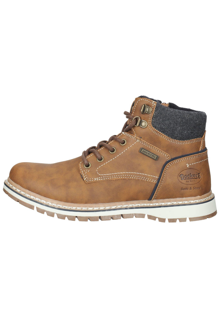 Stiefeletten Dockers Stiefelette Lederimitat Cognac
