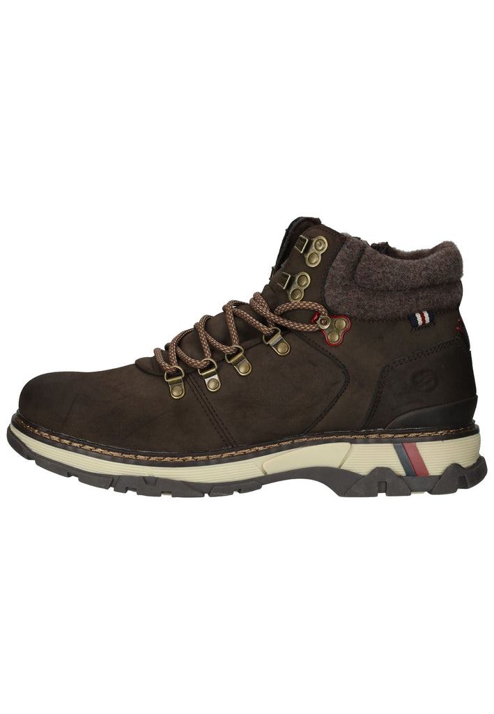 Stiefeletten Dockers Stiefelette Lederimitat Dunkelbraun