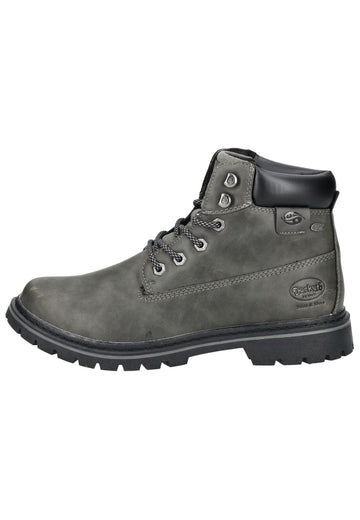 Stiefeletten Dockers Stiefelette Lederimitat Dunkelgrau