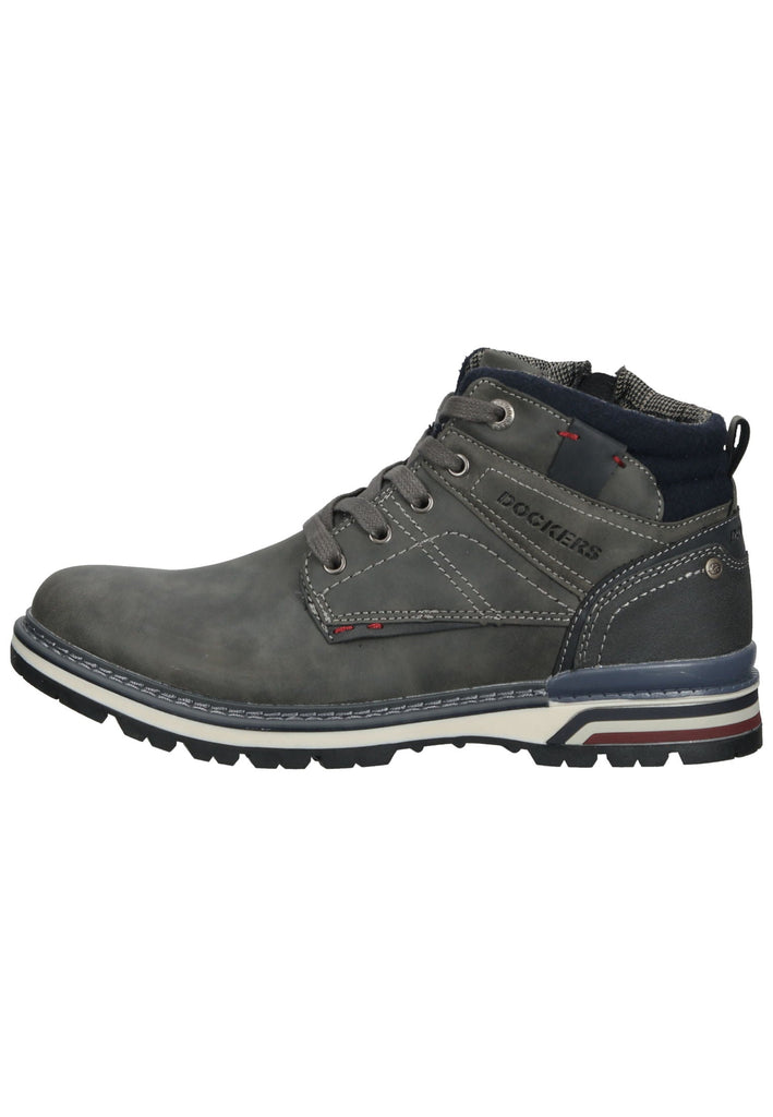 Stiefeletten Dockers Stiefelette Lederimitat Dunkelgrau