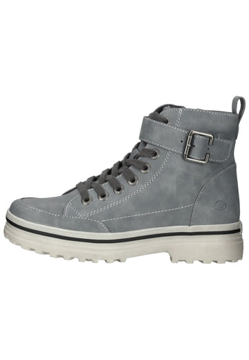 Stiefeletten Dockers Stiefelette Lederimitat Grau
