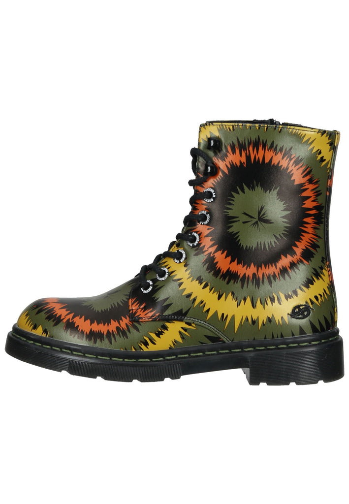 Stiefeletten Dockers Stiefelette Lederimitat Grün/Schwarz