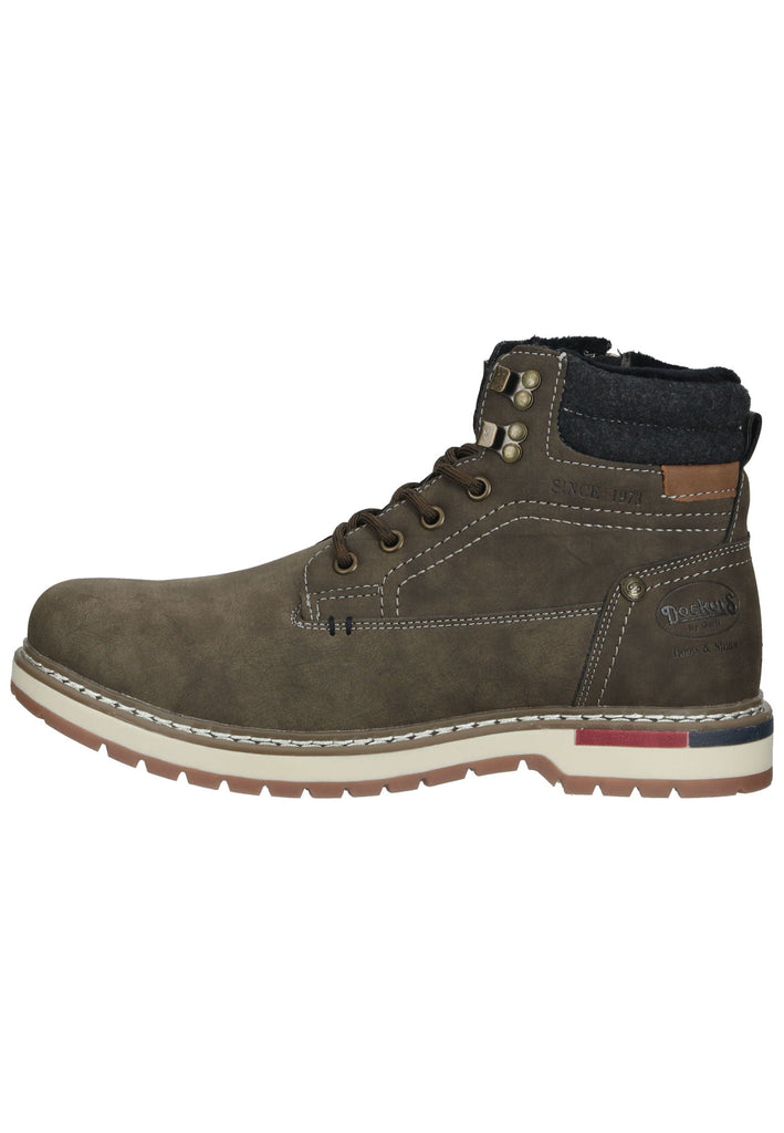 Stiefeletten Dockers Stiefelette Lederimitat Khaki