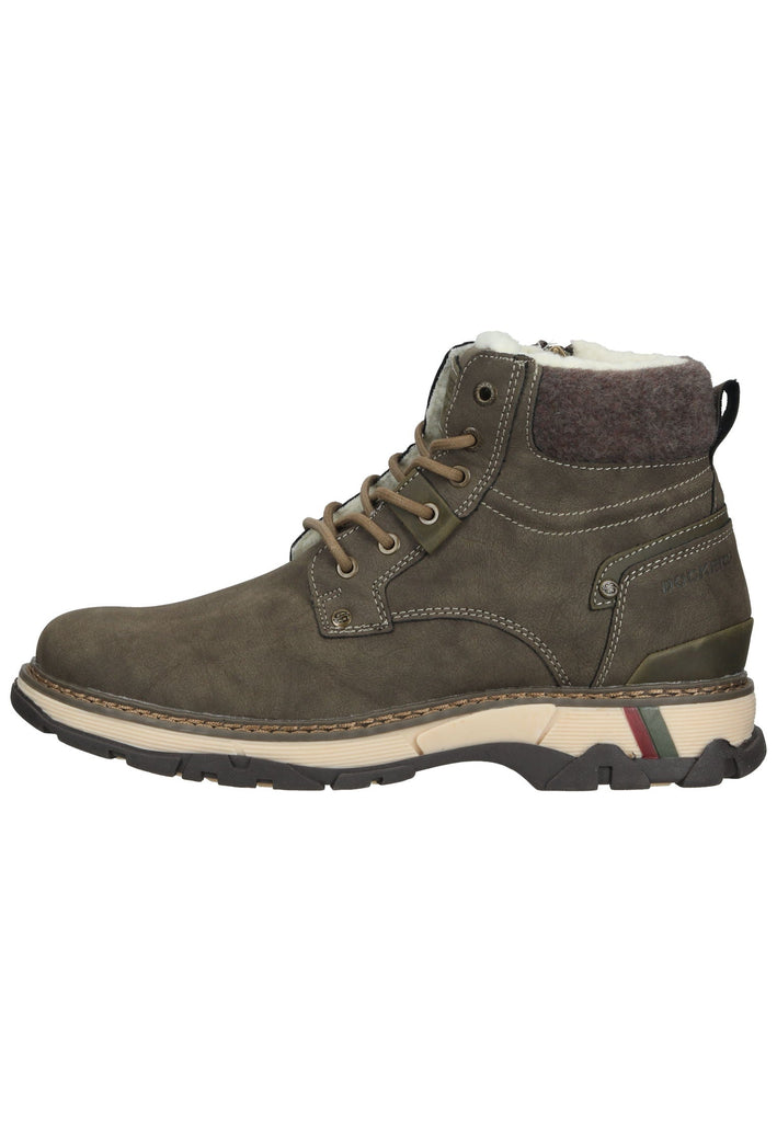 Stiefeletten Dockers Stiefelette Lederimitat Khaki Warmfutter
