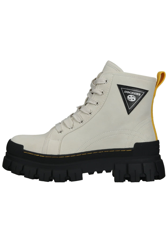 Stiefeletten Dockers Stiefelette Lederimitat Natur