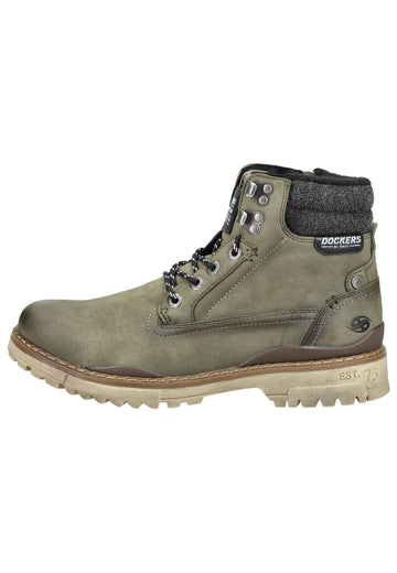 Stiefeletten Dockers Stiefelette Lederimitat Olive