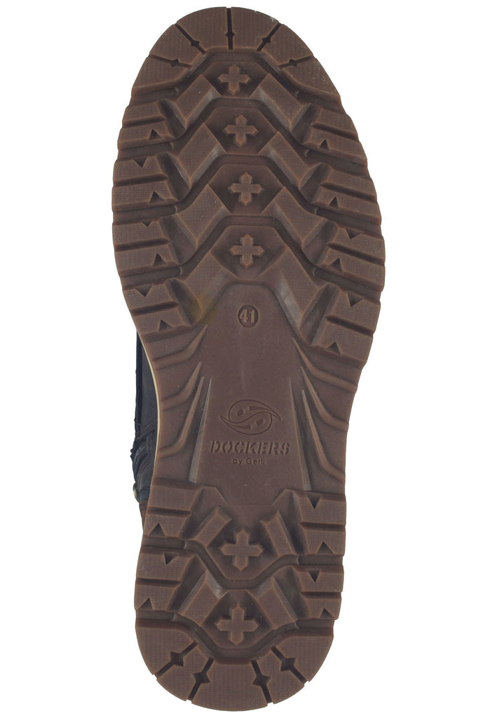 Stiefeletten Dockers Stiefelette Lederimitat Schoko