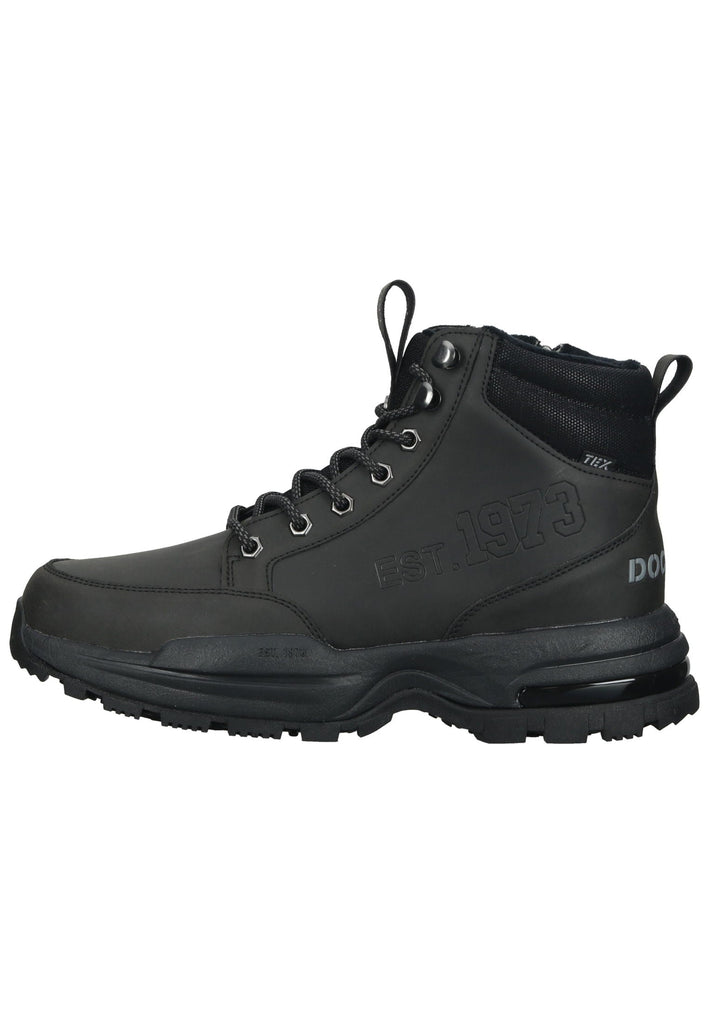 Stiefeletten Dockers Stiefelette Lederimitat Schwarz