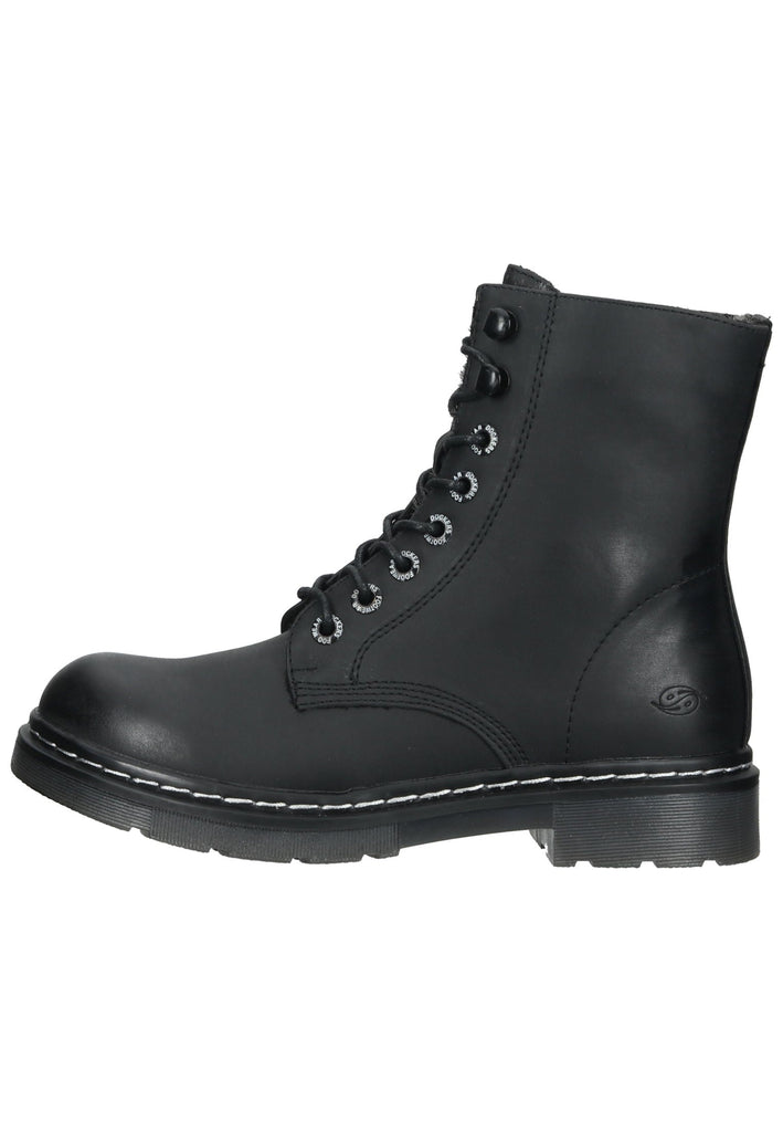Stiefeletten Dockers Stiefelette Lederimitat Schwarz