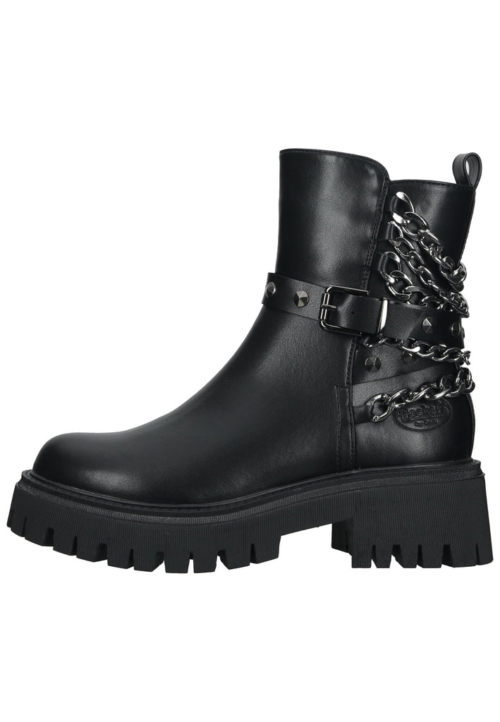 Stiefeletten Dockers Stiefelette Lederimitat Schwarz