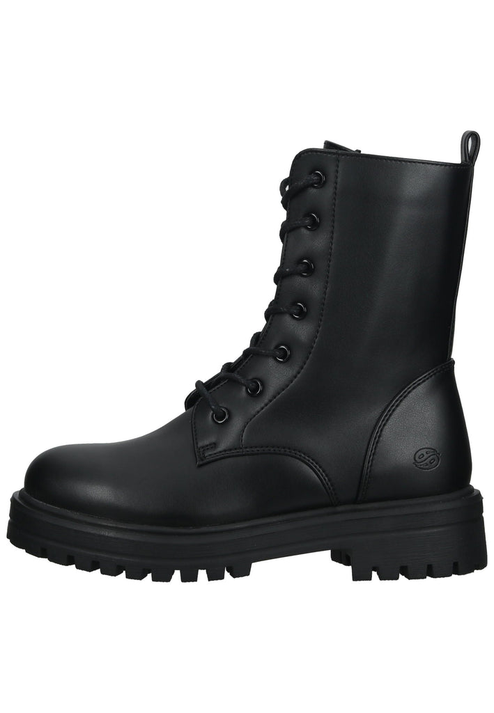 Stiefeletten Dockers Stiefelette Lederimitat Schwarz