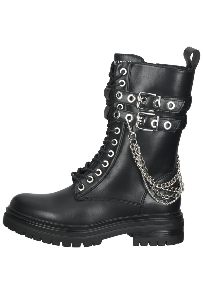 Stiefeletten Dockers Stiefelette Lederimitat Schwarz
