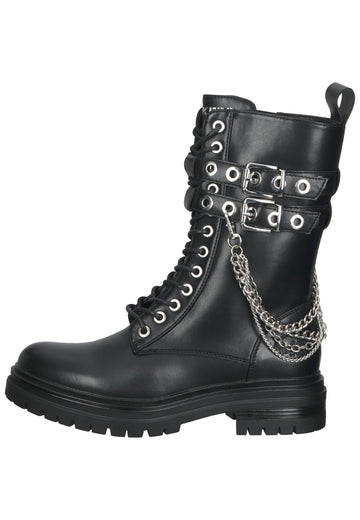 Stiefeletten Dockers Stiefelette Lederimitat Schwarz