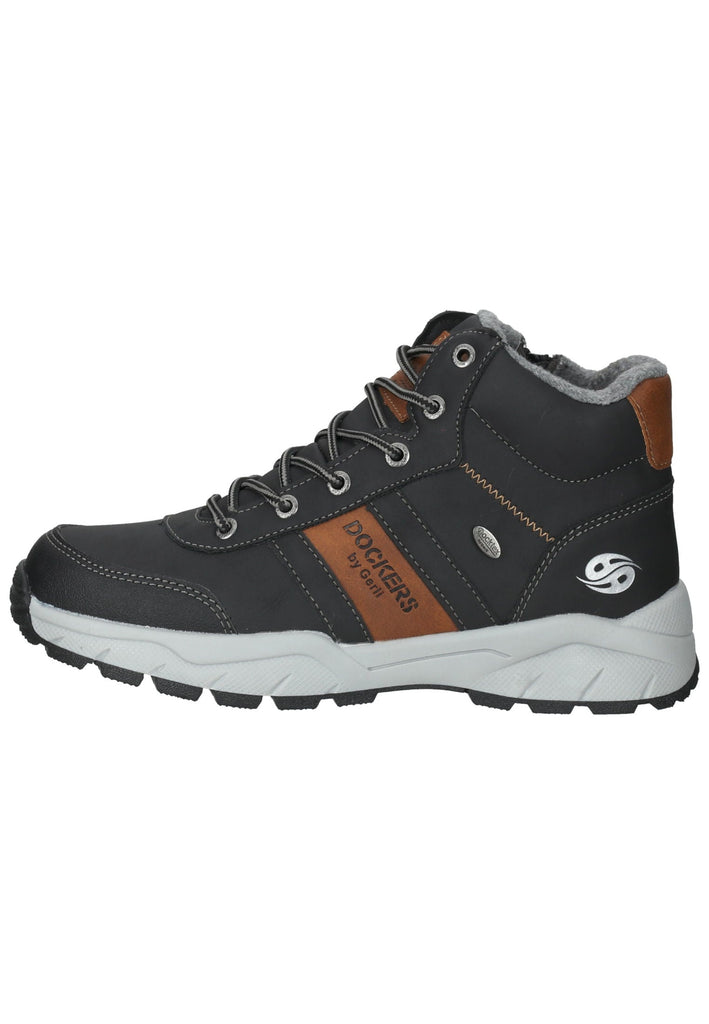 Stiefeletten Dockers Stiefelette Lederimitat Schwarz