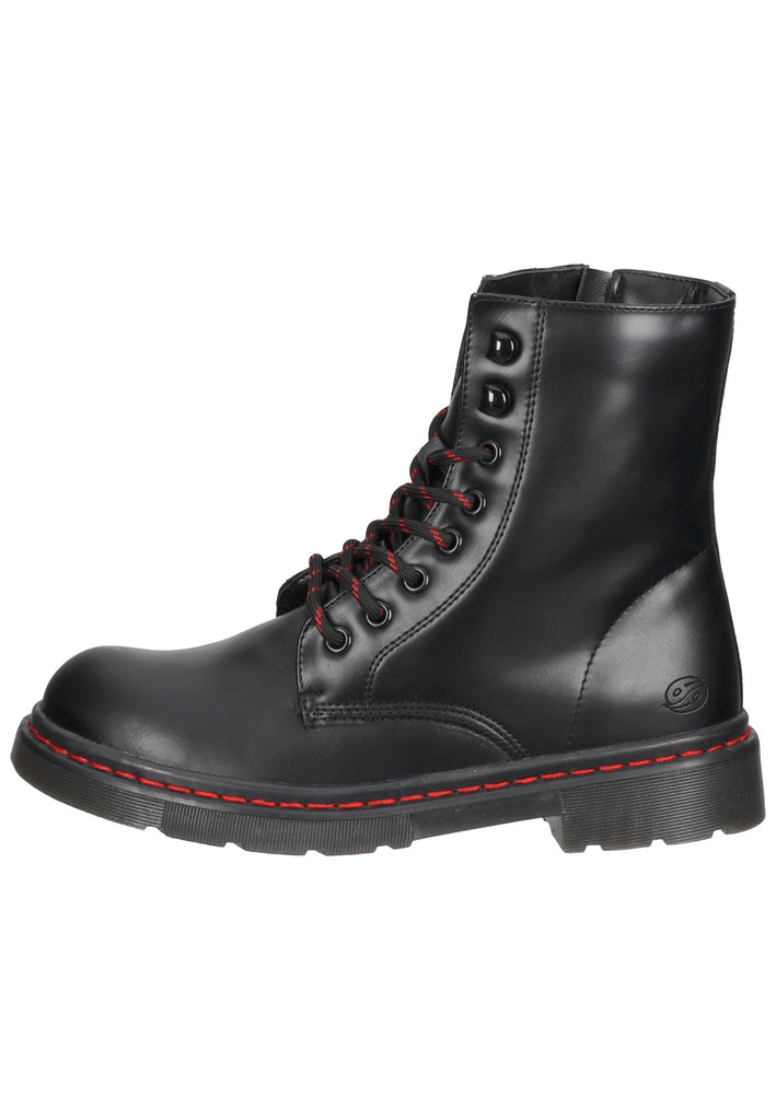 Stiefeletten Dockers Stiefelette Lederimitat Schwarz