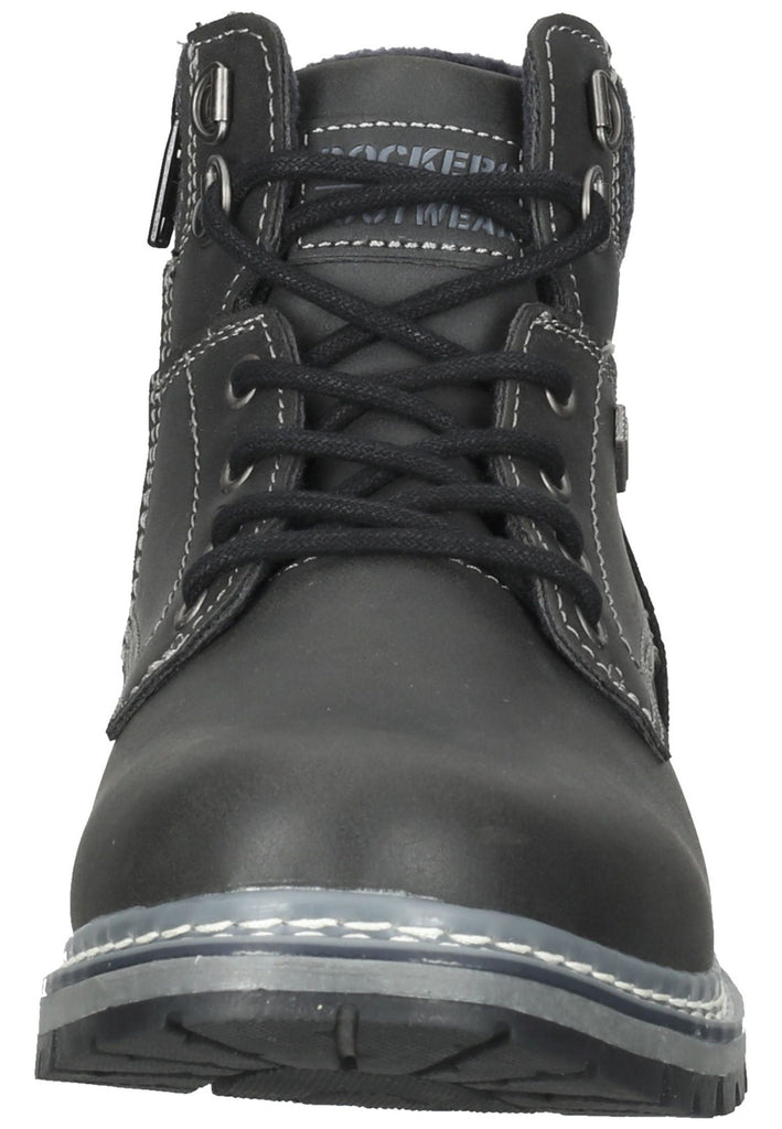 Stiefeletten Dockers Stiefelette Lederimitat Schwarz
