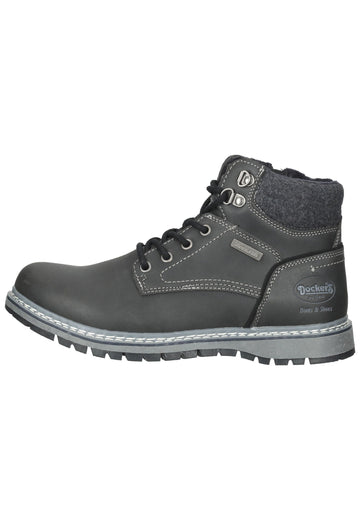 Stiefeletten Dockers Stiefelette Lederimitat Schwarz