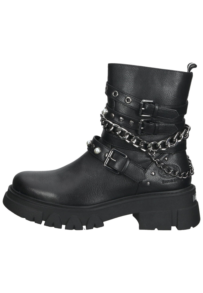 Stiefeletten Dockers Stiefelette Lederimitat Schwarz