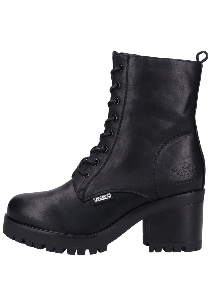 Stiefeletten Dockers Stiefelette Lederimitat Schwarz/Grau