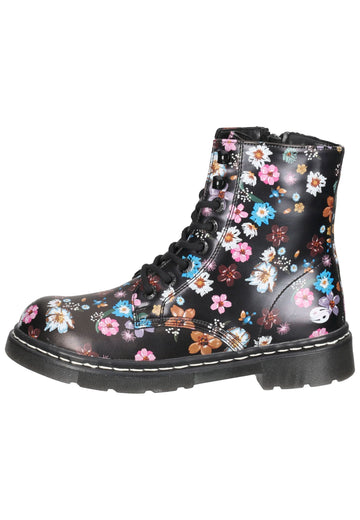 Stiefeletten Dockers Stiefelette Lederimitat Schwarz/Orange
