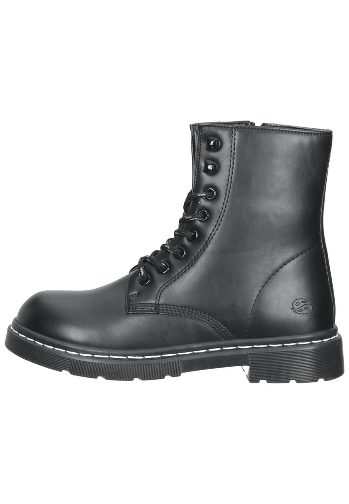 Stiefeletten Dockers Stiefelette Lederimitat Schwarz/Schwarz