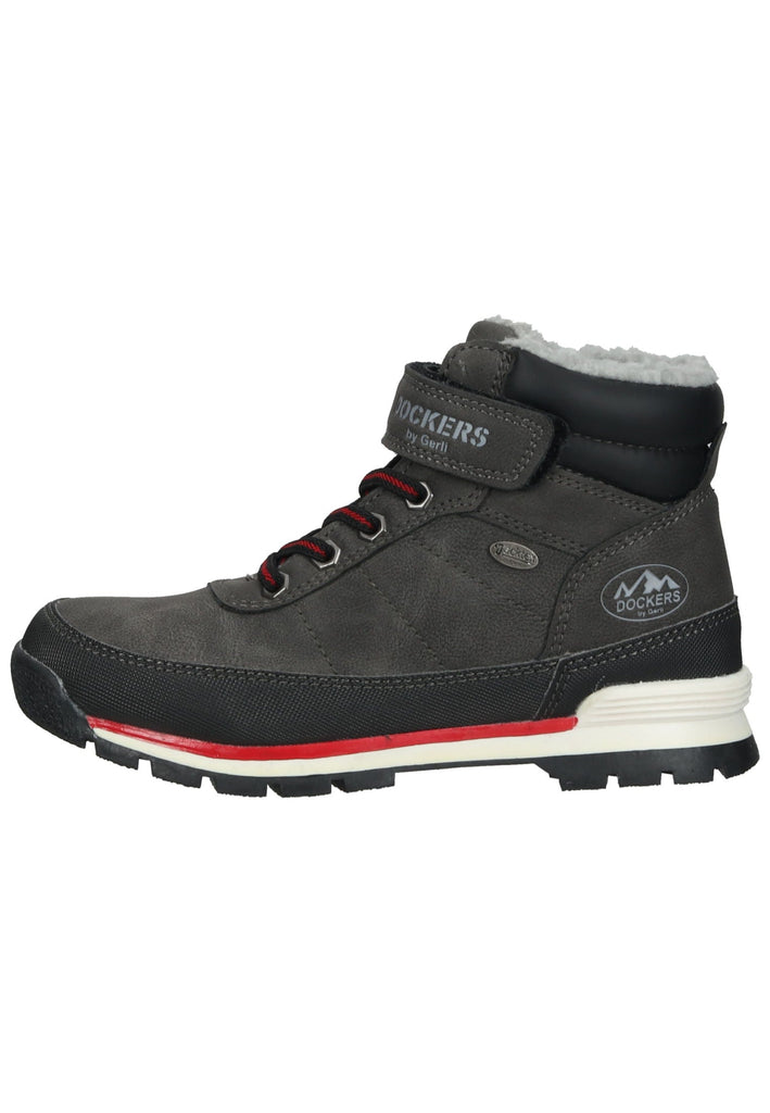 Stiefeletten Dockers Stiefelette Lederimitat Schwarz Warmfutter