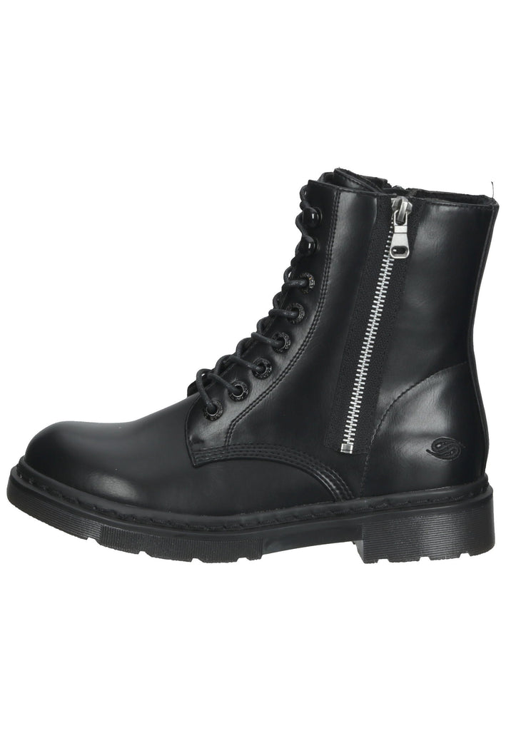 Stiefeletten Dockers Stiefelette Lederimitat Schwarz Warmfutter