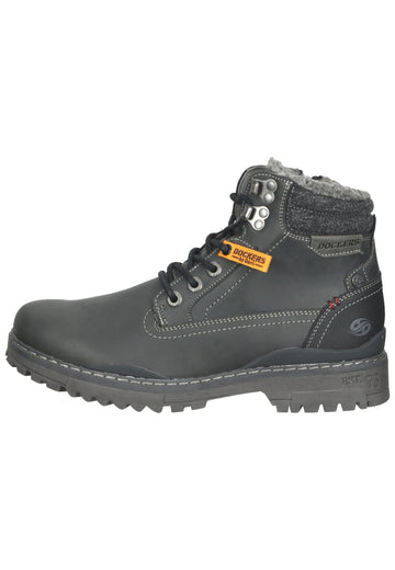 Stiefeletten Dockers Stiefelette Lederimitat Schwarz Warmfutter