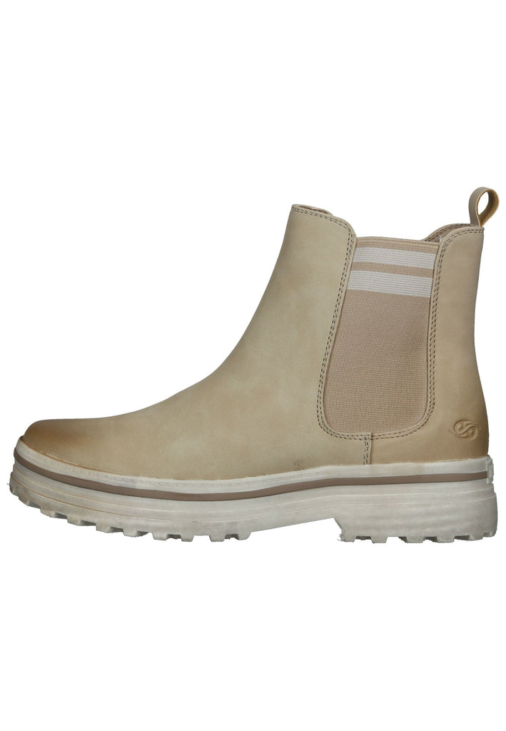 Stiefeletten Dockers Stiefelette Lederimitat/Textil Sand