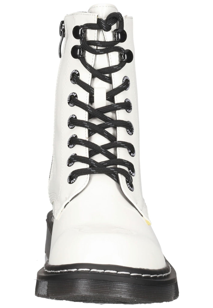 Stiefeletten Dockers Stiefelette Lederimitat Weiß