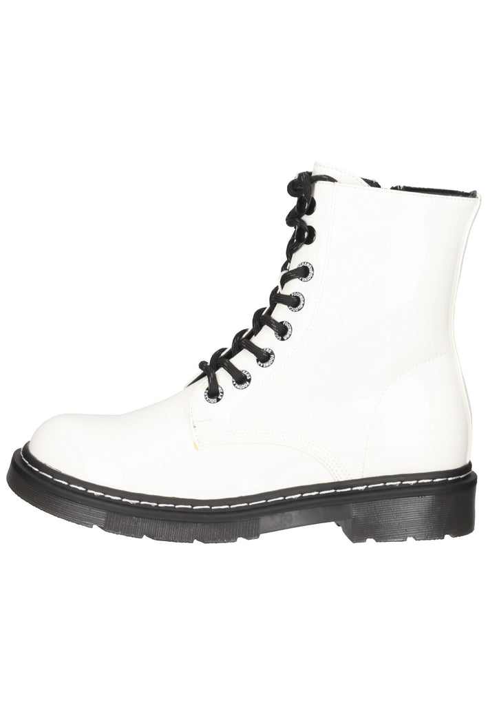 Stiefeletten Dockers Stiefelette Lederimitat Weiß