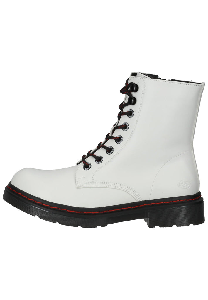 Stiefeletten Dockers Stiefelette Lederimitat Weiß/Schwarz