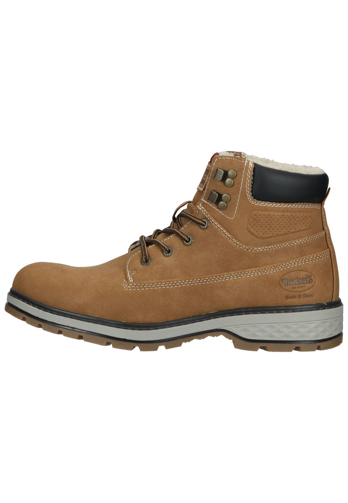 Stiefeletten Dockers Stiefelette Synthetik Hellbraun Warmfutter