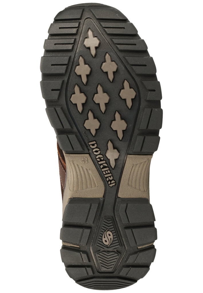 Dockers Wanderschuhe Leder/Textil Cafe