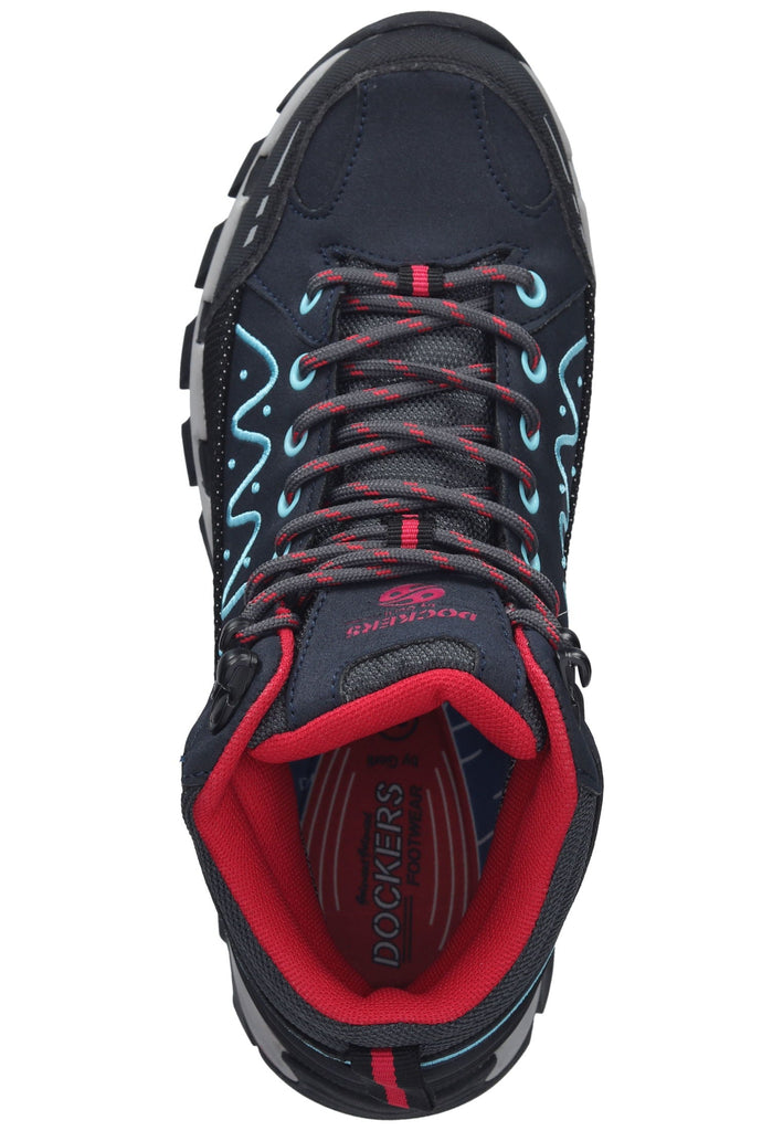 Dockers Wanderschuhe Lederimitat Navy/Rot
