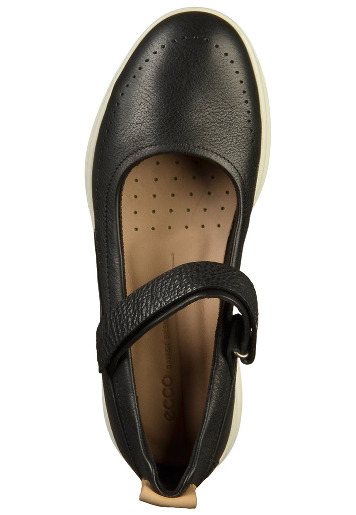 ecco Ballerinas Leder Schwarz