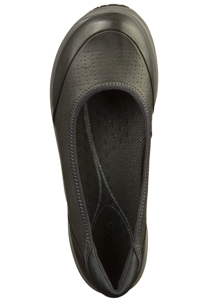 ecco Ballerinas Leder Schwarz