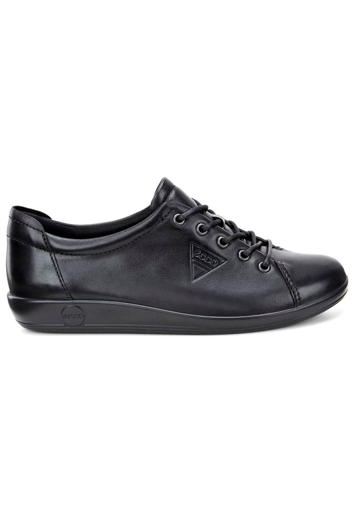 ecco Halbschuhe Glattleder Schwarz/Schwarz