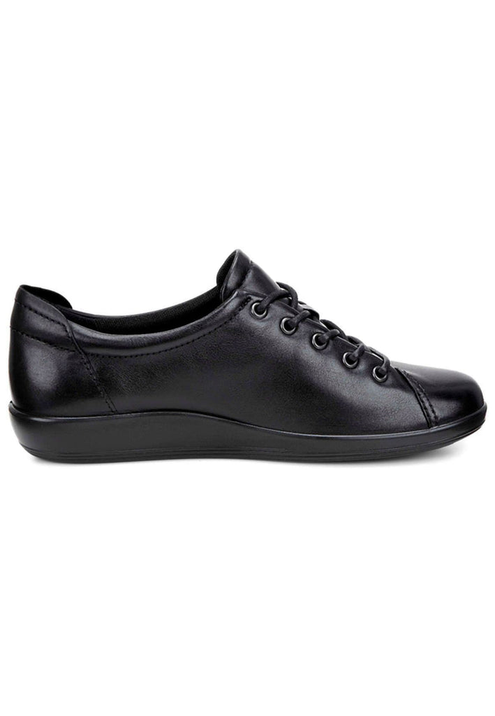 ecco Halbschuhe Glattleder Schwarz/Schwarz