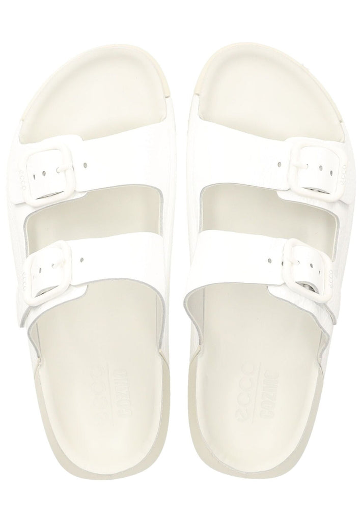 ecco Pantoletten Leder Weiß