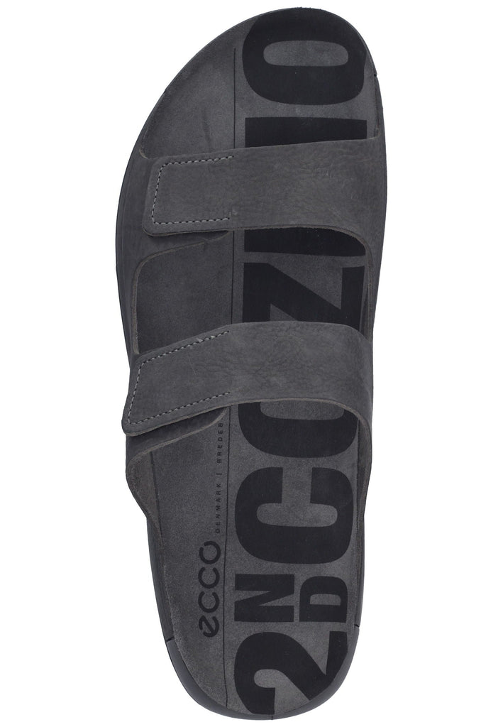 ecco Pantoletten Nubukleder Grau