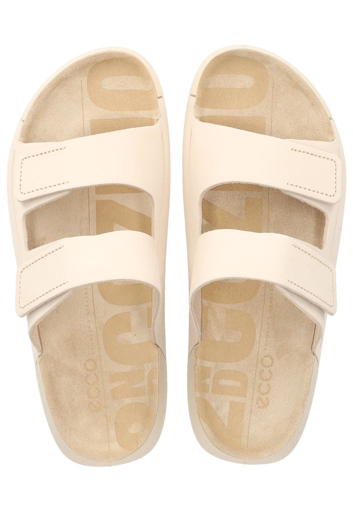 ecco Pantoletten Nubukleder Hellbeige