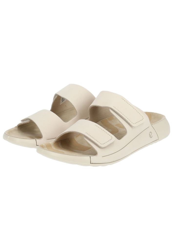 ecco Pantoletten Nubukleder Hellbeige