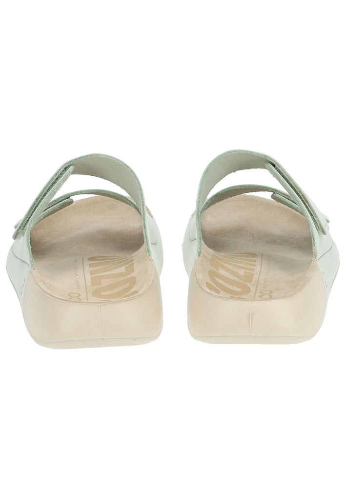 ecco Pantoletten Nubukleder Hellgrün