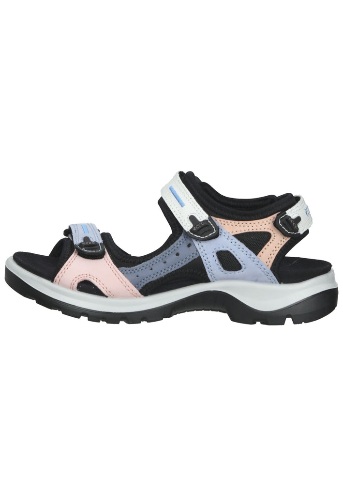 ecco Sandalen Nubukleder Schwarz Multi