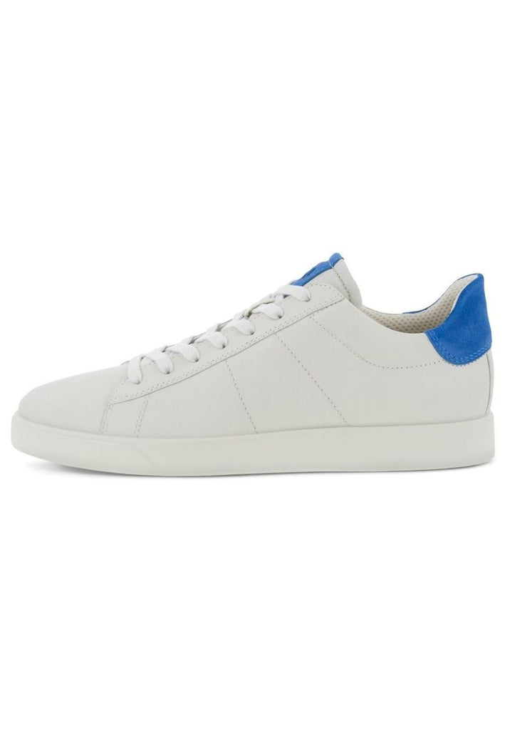 Sneaker ecco Sneaker Leder Weiß/Blau