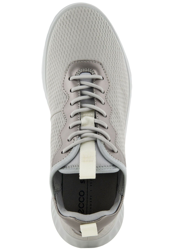 ecco Sneaker Glattleder Grau/Weiß