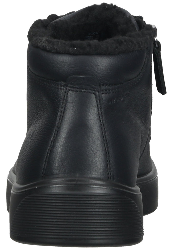 ecco Sneaker Glattleder Schwarz Warmfutter