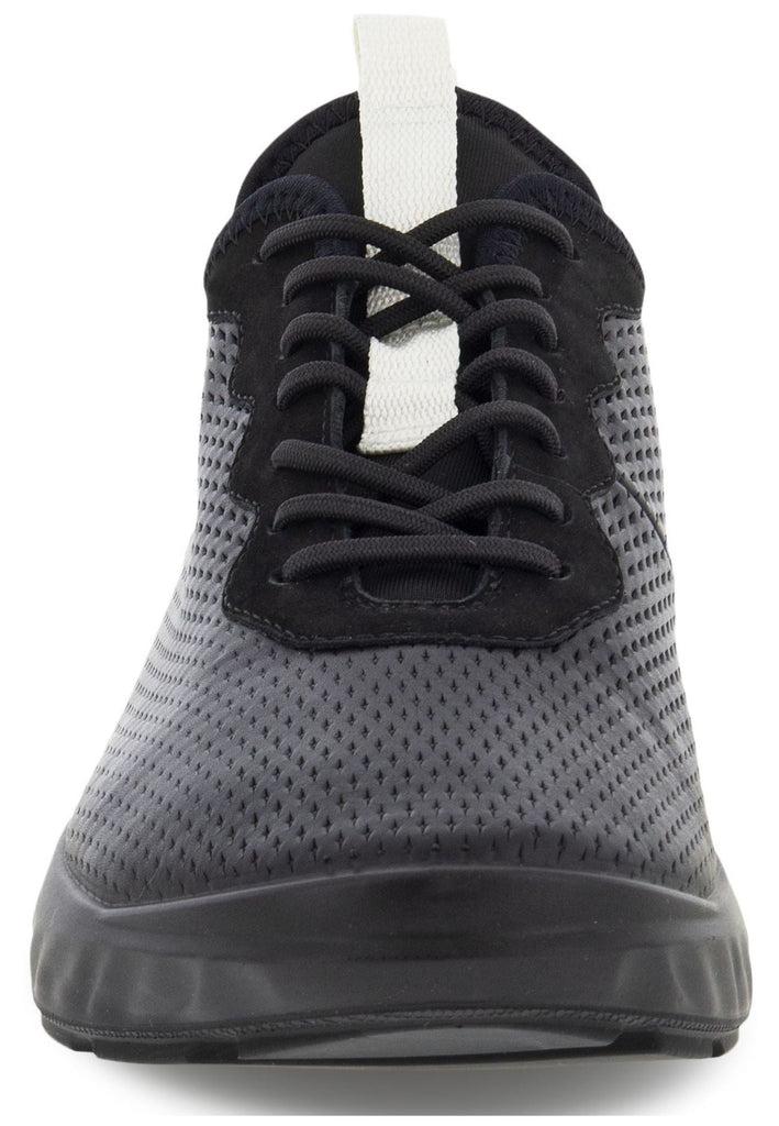 ecco Sneaker Glattleder Schwarz/Weiß