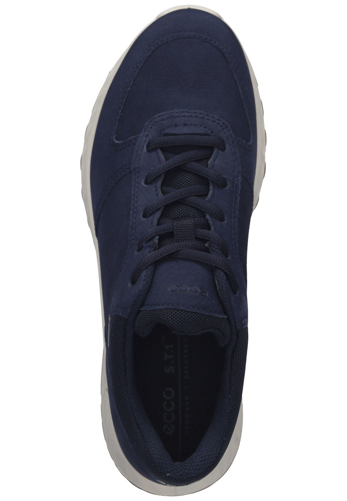 ecco Sneaker Leder Blau/Weiß